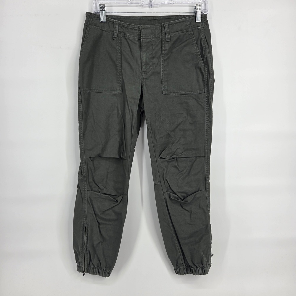 Derek Lam 10C Athleta Joggers 2 Green Cargo Utility Gorpcore Boho Pant